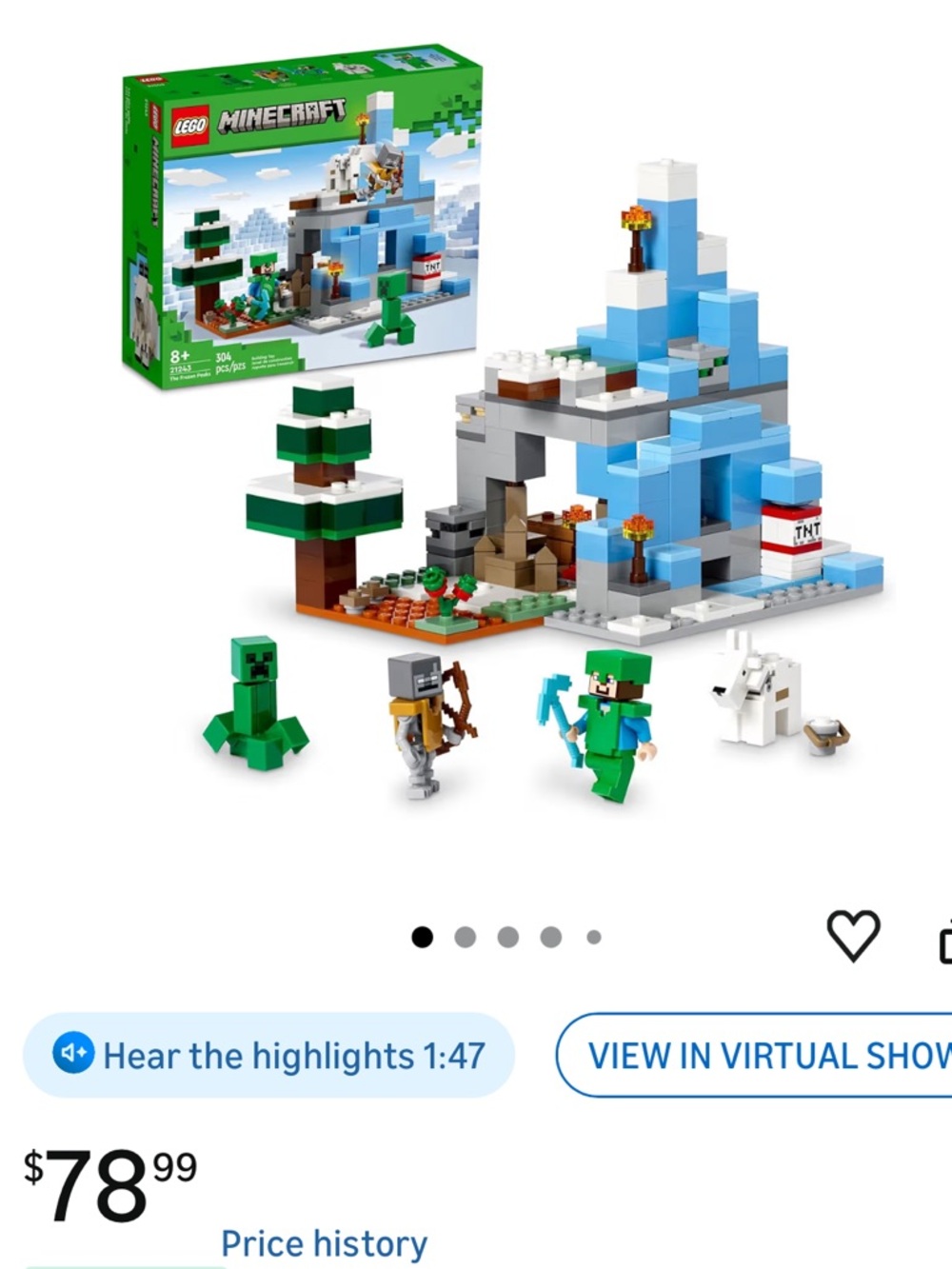 LEGO Minecraft Ice Cave Adventure Set